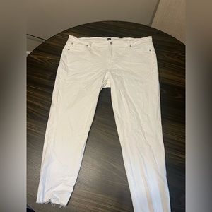 Gap Mid Rise True Skinny White Ankle Jeans, Never Worn